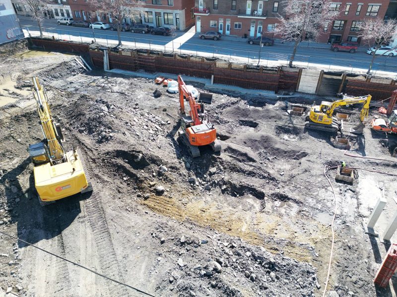 Excavation de batiment